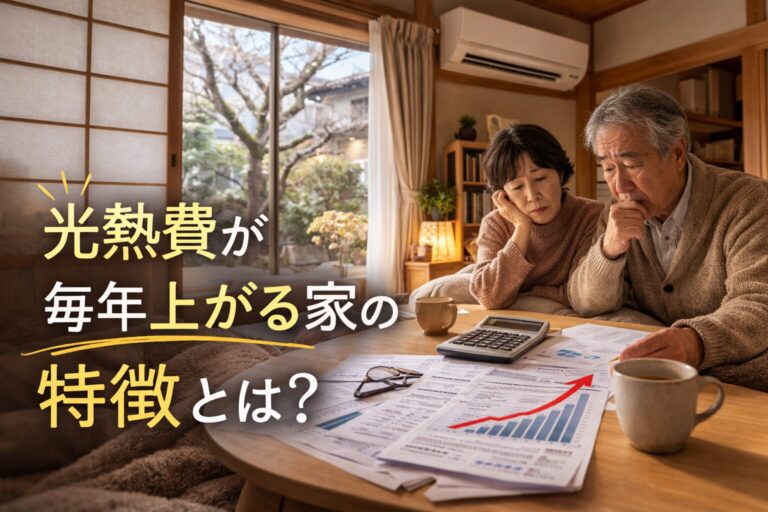 光熱費が毎年上がる家の特徴とは？