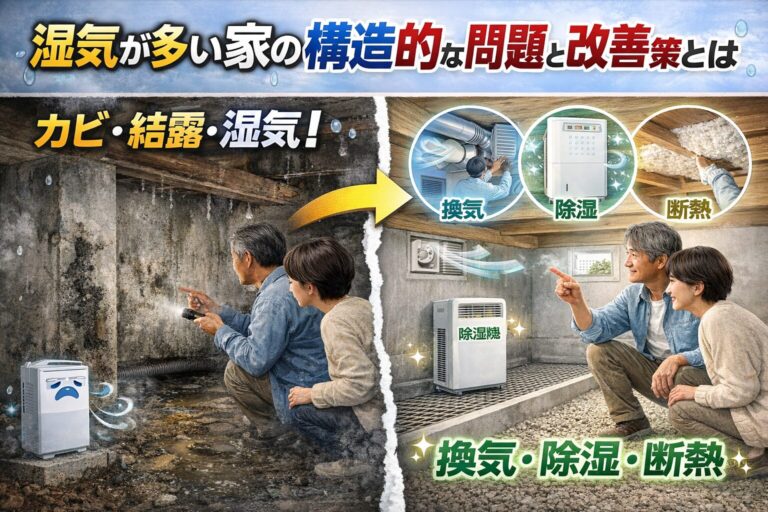 湿気が多い家の構造的な問題と改善策とは