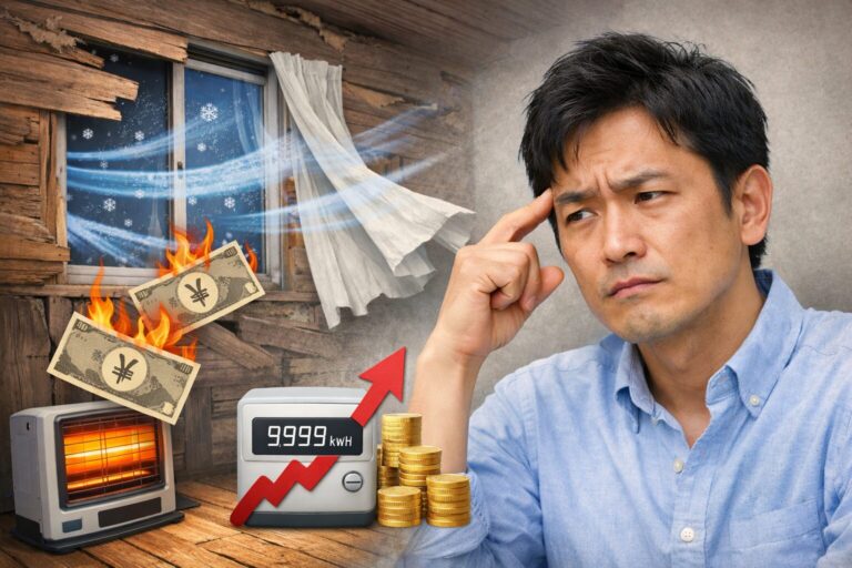 隙間だらけの家はなぜ電気代が下がらないのか？
