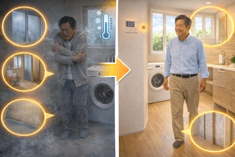 脱衣所が寒い家を暖かくするリフォーム対策とは