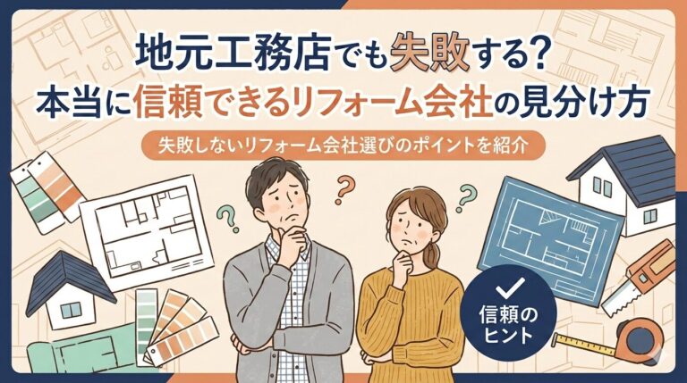 地元工務店でも失敗する？ 本当に信頼できるリフォーム会社の見分け方