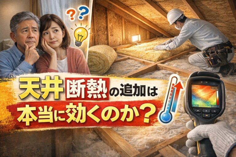 天井断熱の追加は本当に効くのか？