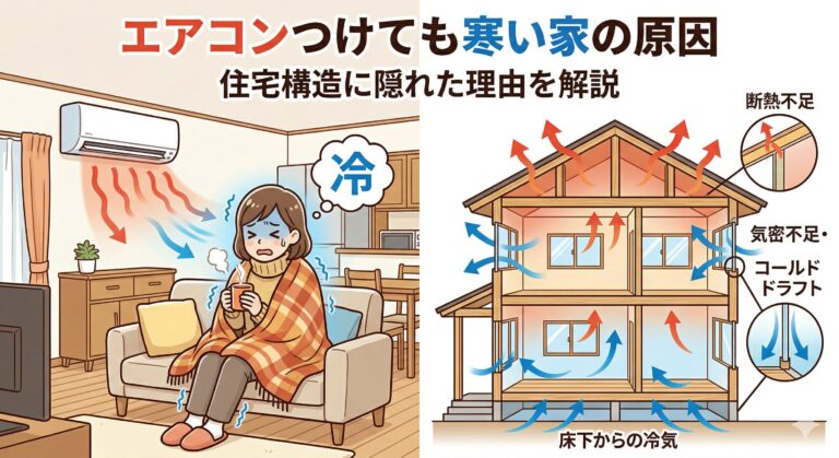 エアコンをつけても寒い家の原因とは？住宅構造に隠れた理由を解説