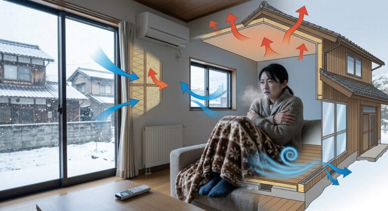 エアコンを消すとすぐ寒くなる家の理由とは？住宅の断熱構造に原因があります
