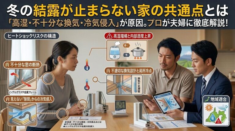 冬の結露が止まらない家の共通点とは