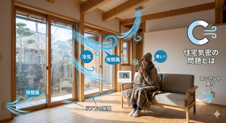 隙間だらけの家はなぜ寒いのか？住宅気密の問題とは