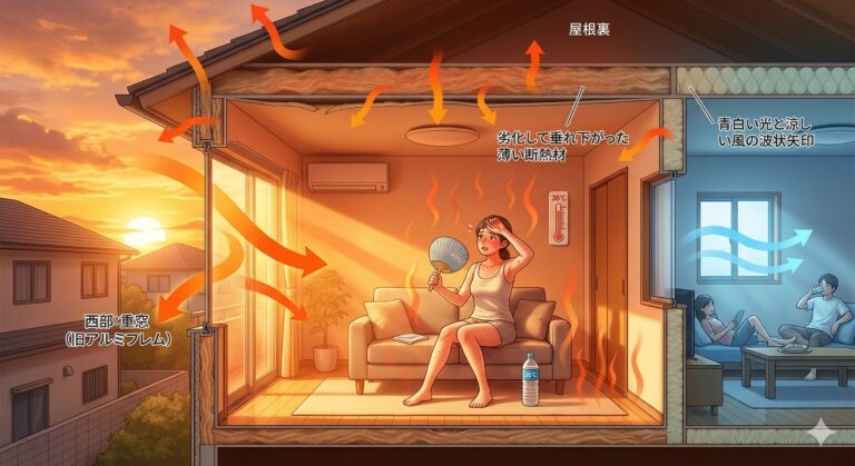 西日が入る部屋だけが異常に暑くなる理由とは
