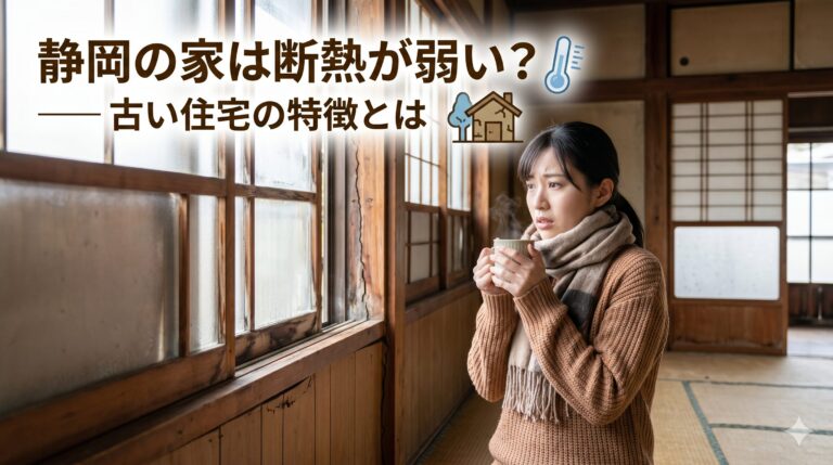 静岡の家は断熱が弱い？古い住宅の特徴とは