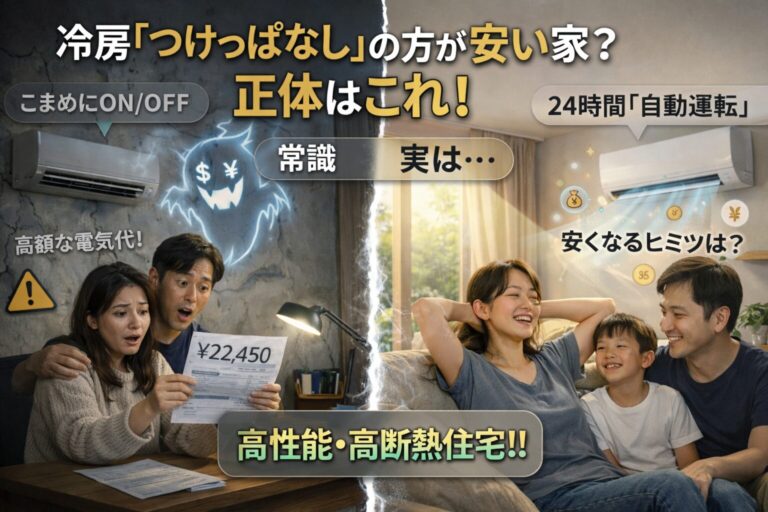 冷房をつけっぱなしの方が安い家の正体とは？