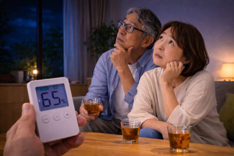 なぜ夜になると湿度だけが下がらないのか？