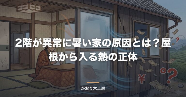 2階が異常に暑い家の原因とは？屋根から入る熱の正体