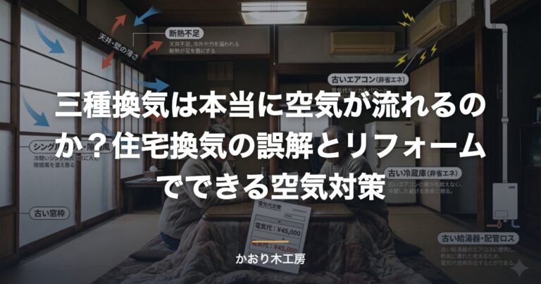 三種換気は本当に空気が流れるのか？住宅換気の誤解とリフォームでできる空気対策