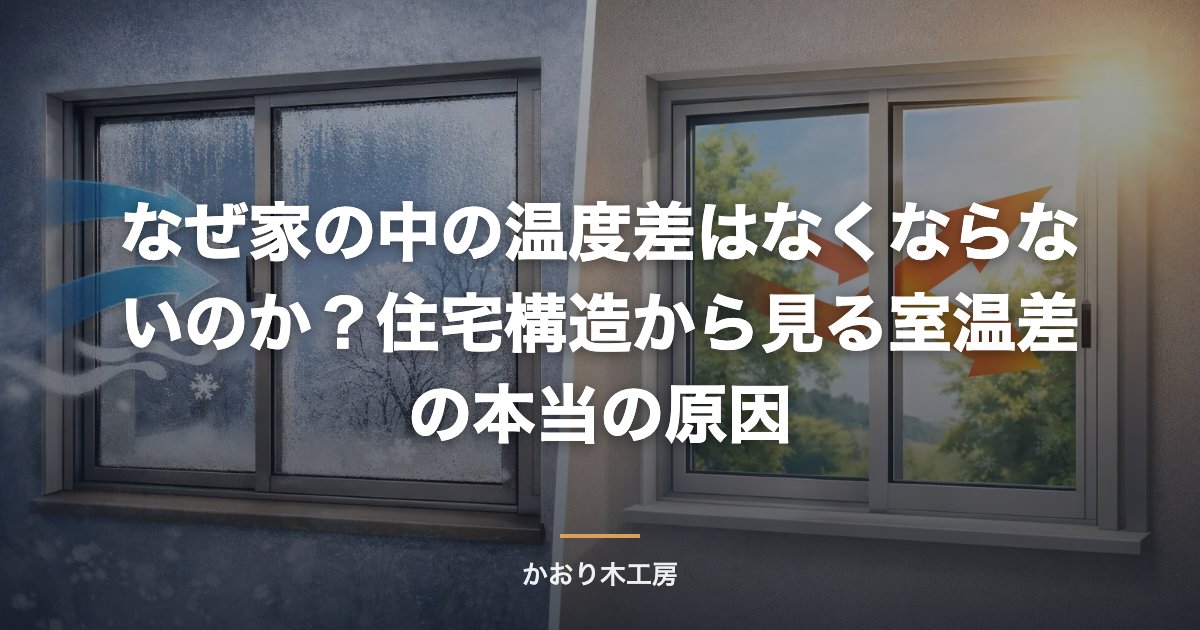 なぜ家の中の温度差はなくならないのか？住宅構造から見る室温差の本当の原因