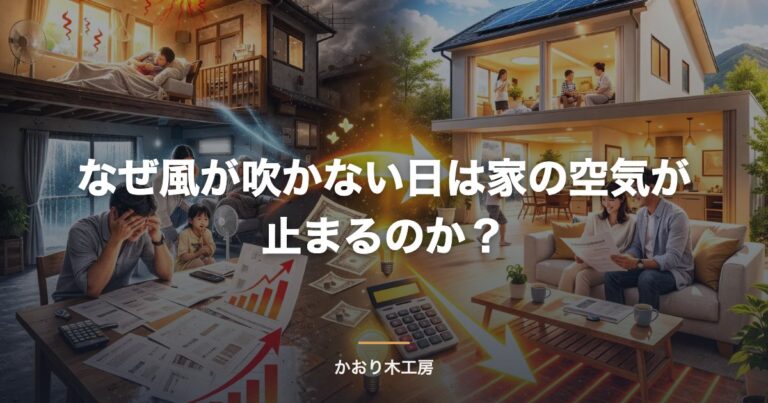 なぜ風が吹かない日は家の空気が止まるのか？