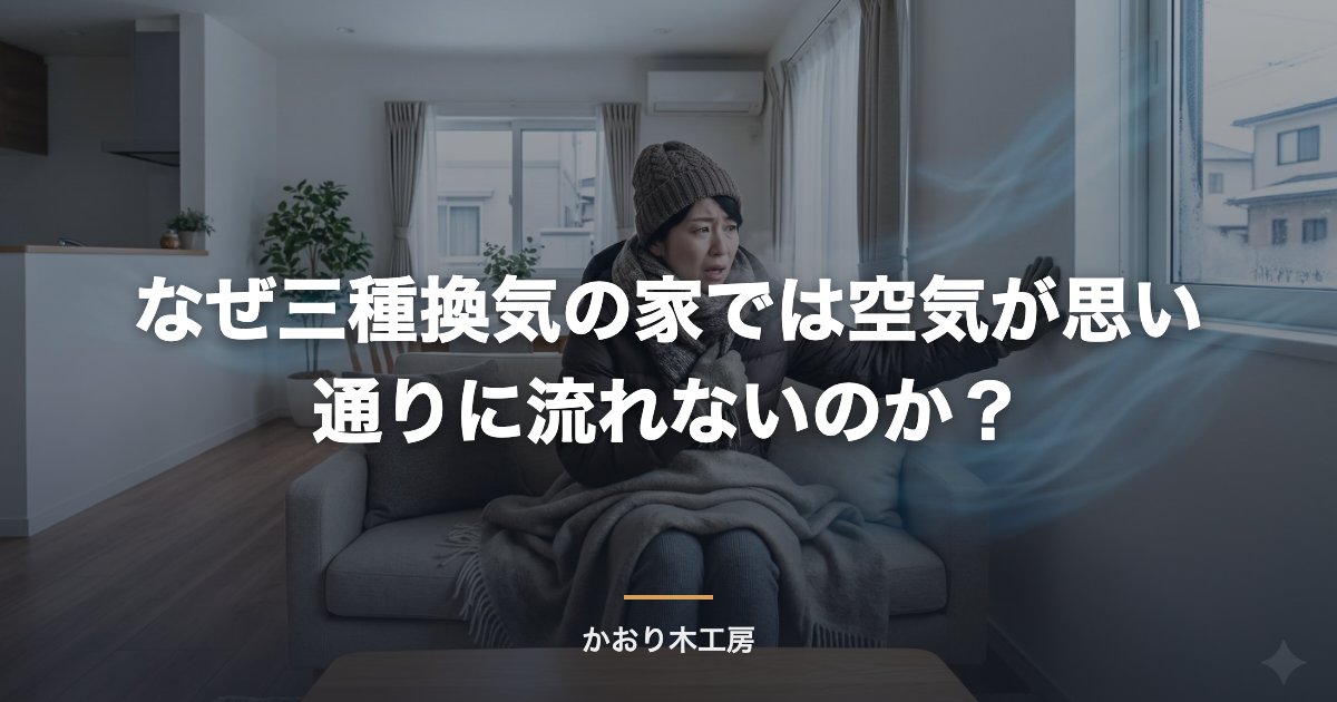 なぜ三種換気の家では空気が思い通りに流れないのか？