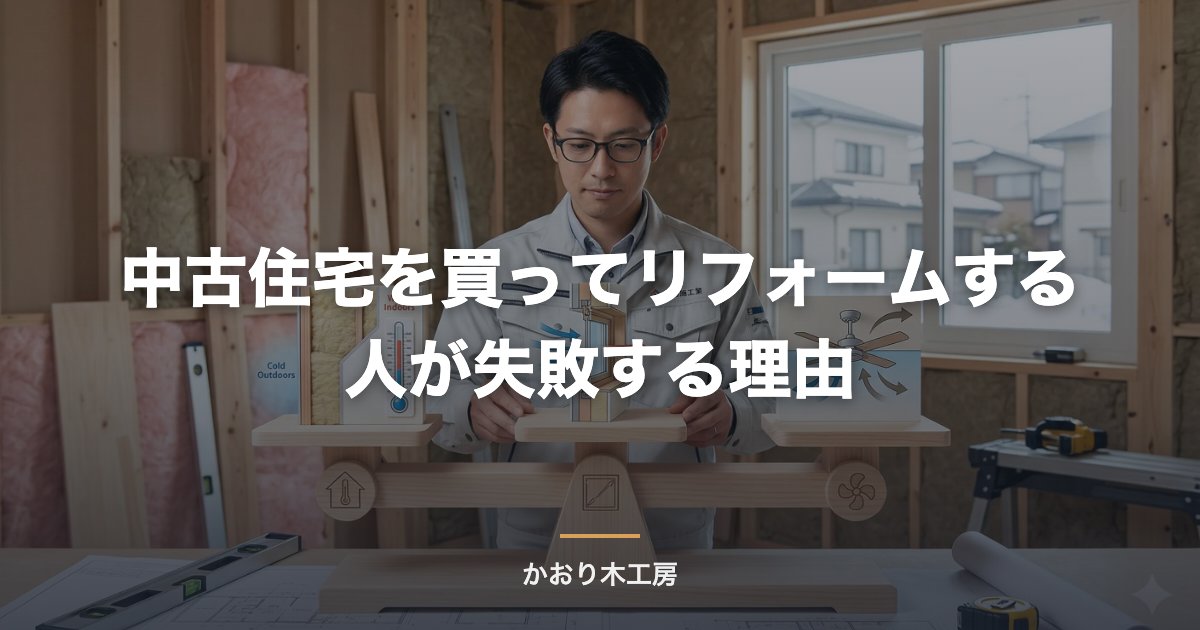 中古住宅を買ってリフォームする人が失敗する理由
