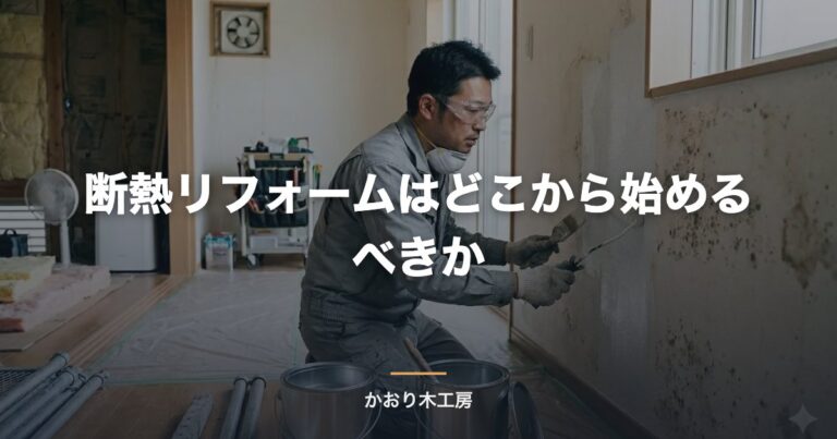 断熱リフォームはどこから始めるべきか
