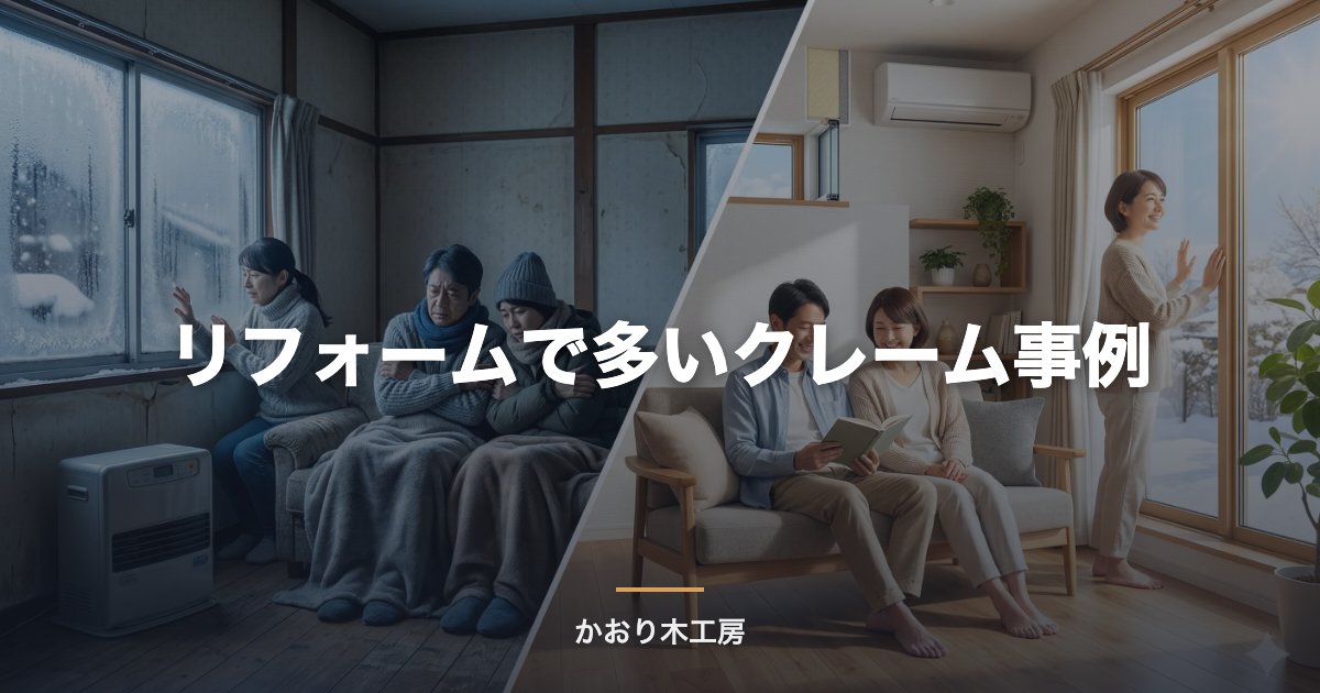 リフォームで多いクレーム事例