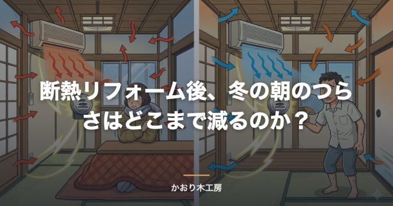 断熱リフォーム後、冬の朝のつらさはどこまで減るのか？