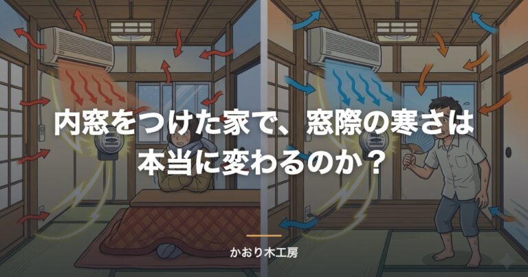 内窓をつけた家で、窓際の寒さは本当に変わるのか？