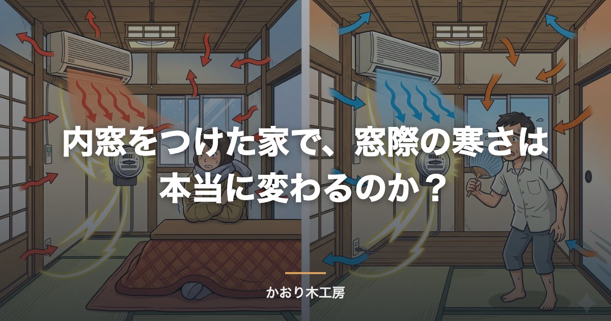 内窓をつけた家で、窓際の寒さは本当に変わるのか？