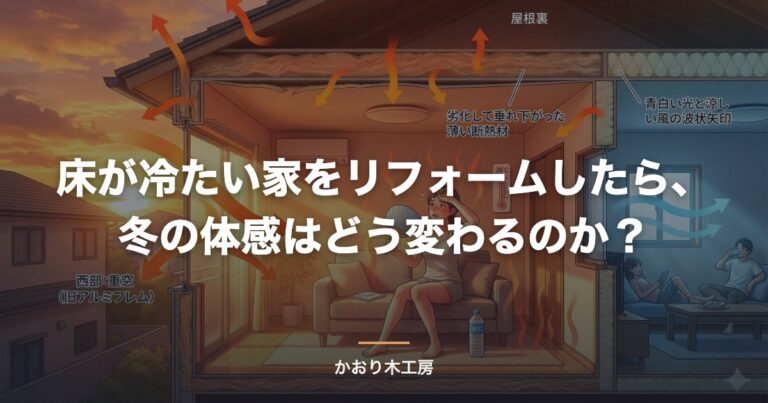 床が冷たい家をリフォームしたら、冬の体感はどう変わるのか？
