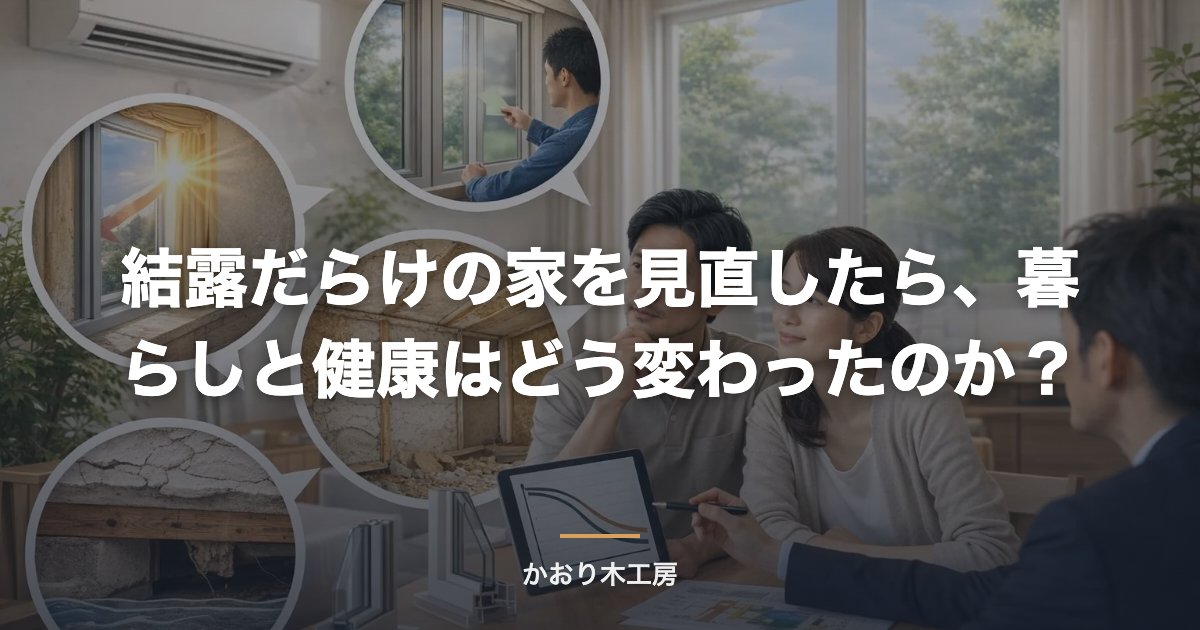 結露だらけの家を見直したら、暮らしと健康はどう変わったのか？