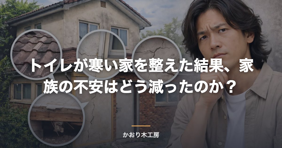 トイレが寒い家を整えた結果、家族の不安はどう減ったのか？