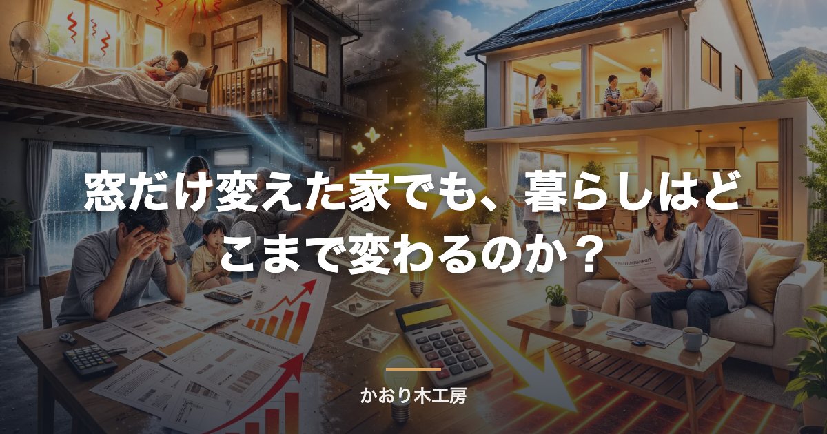 窓だけ変えた家でも、暮らしはどこまで変わるのか？