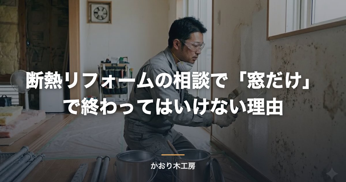 断熱リフォームの相談で「窓だけ」で終わってはいけない理由